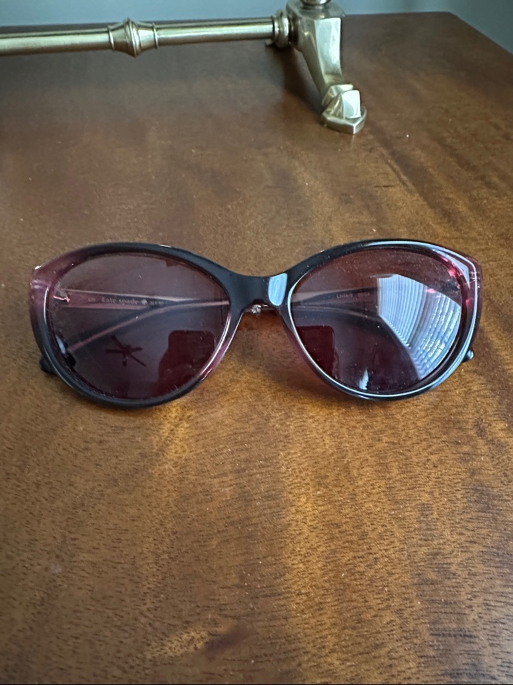 Kate Spade Purple Gradient Sunglasses – Women’s Designer Cat Eye